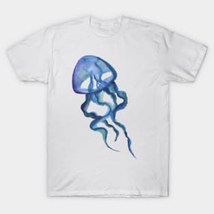 Cute Blue Watercolor Jellyfish T-Shirt